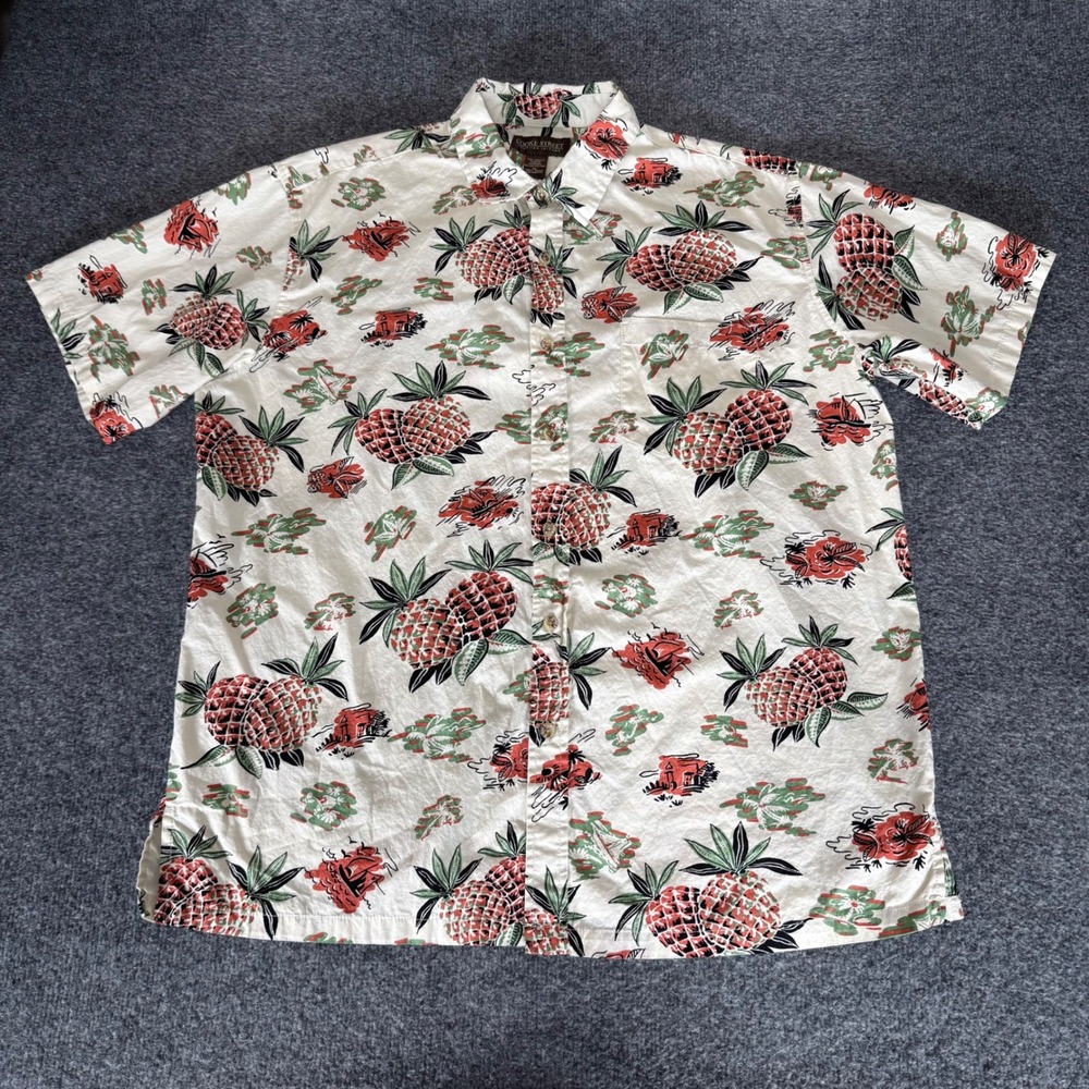 Cooke Street Mens XL‎ Hawaiian Shirt Tropical Button Up Aloha Resort Vacation